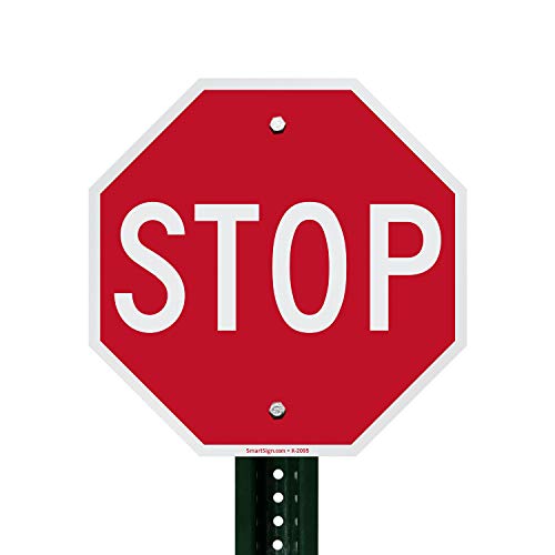 SmartSign Stop שלט | 12 x 12 מהנדס אלומיניום מהנדס